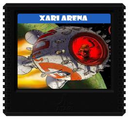 Cartridge artwork for Xari Arena on the Atari 5200.