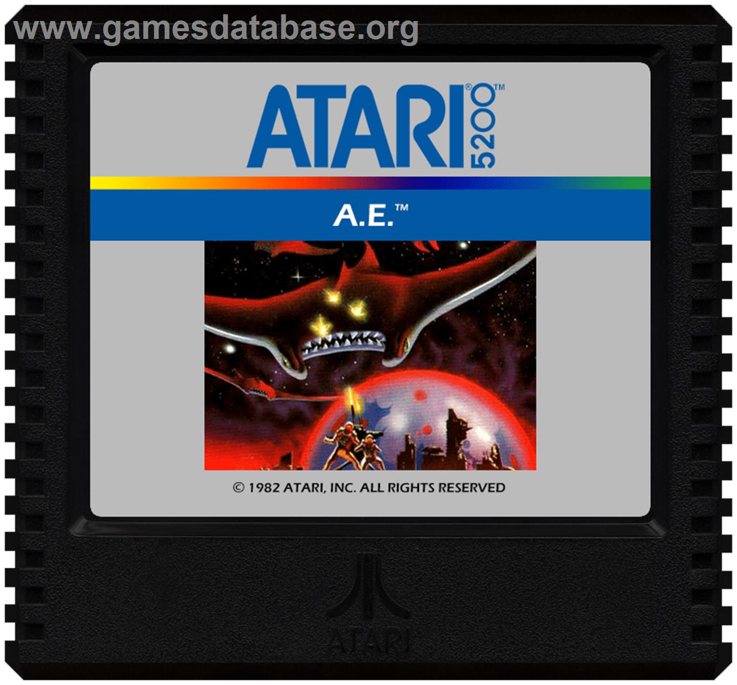 A.E. - Atari 5200 - Artwork - Cartridge