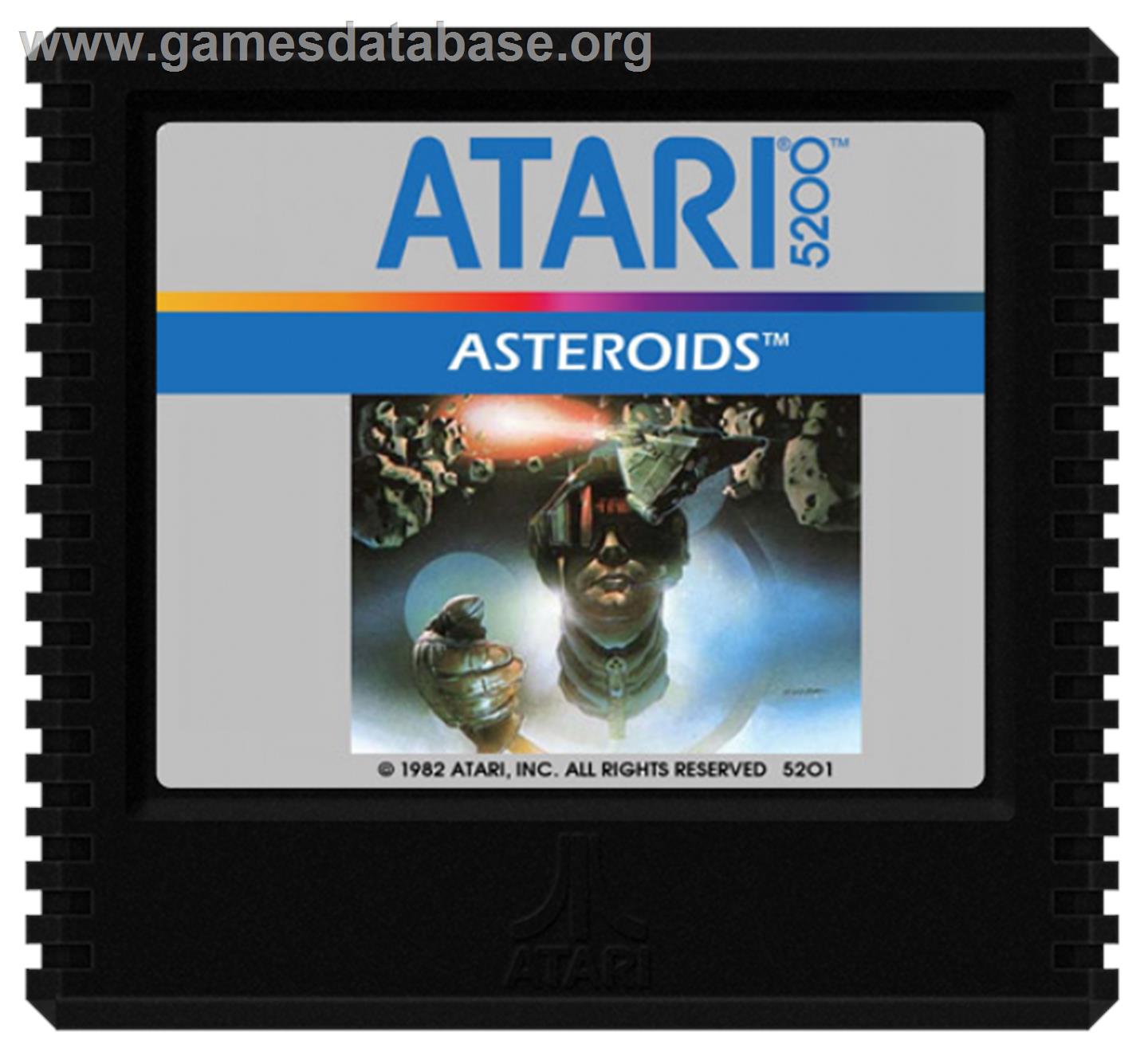 Asteroids - Atari 5200 - Artwork - Cartridge