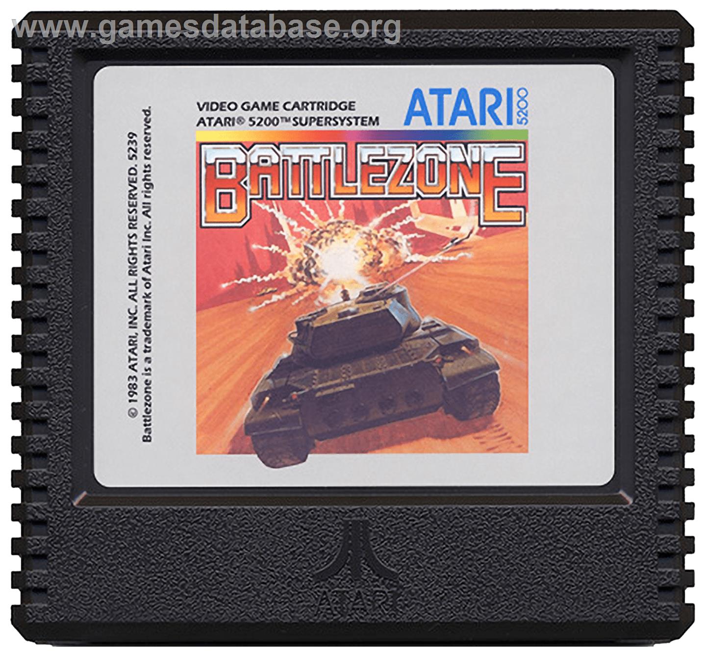 Battlezone - Atari 5200 - Artwork - Cartridge