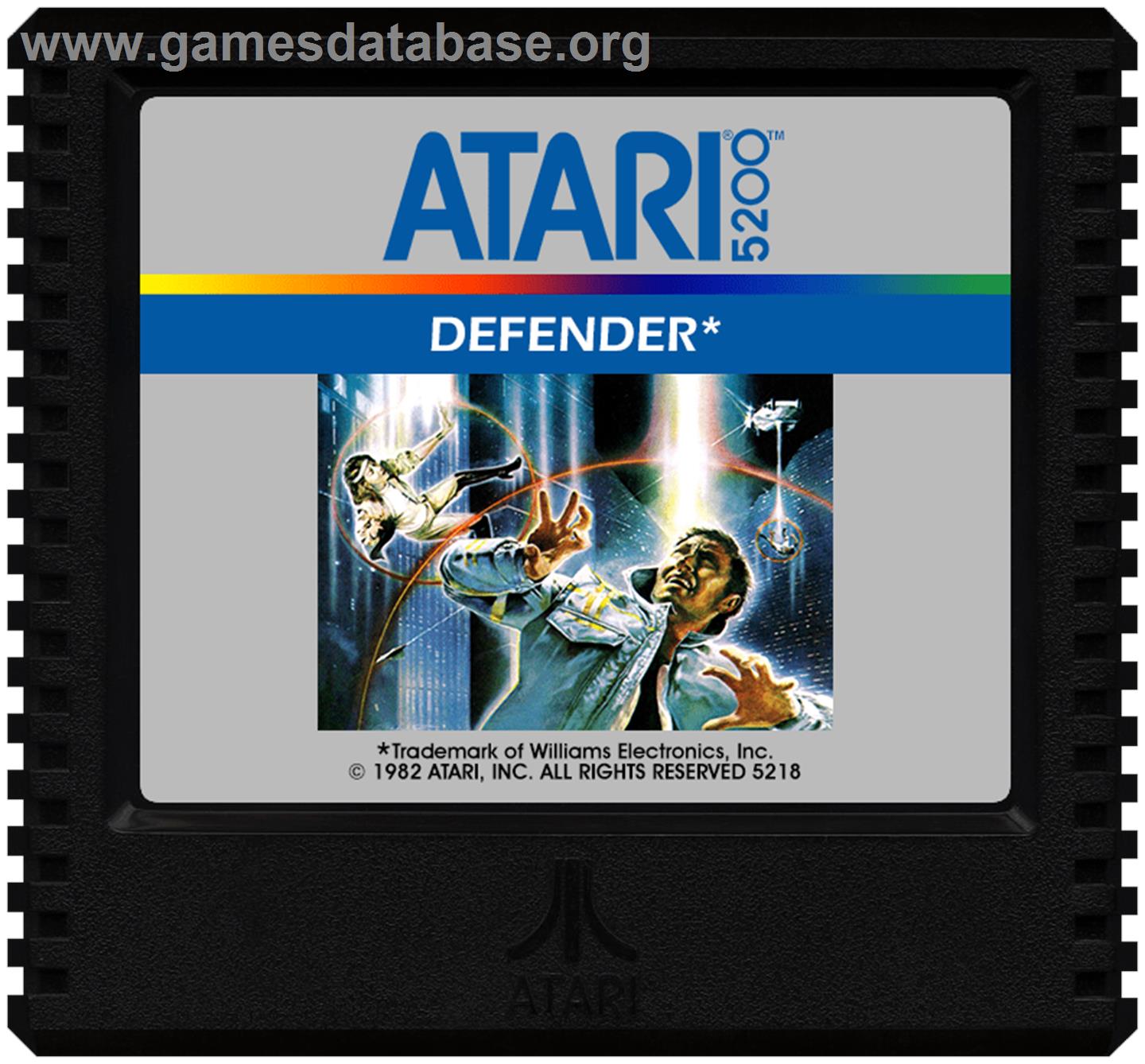 Defender - Atari 5200 - Artwork - Cartridge