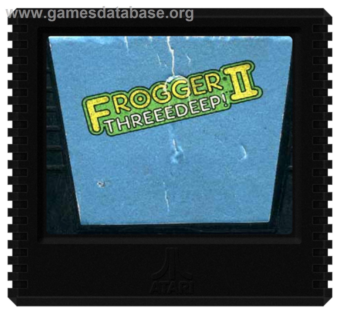 Frogger 2: Three Deep - Atari 5200 - Artwork - Cartridge