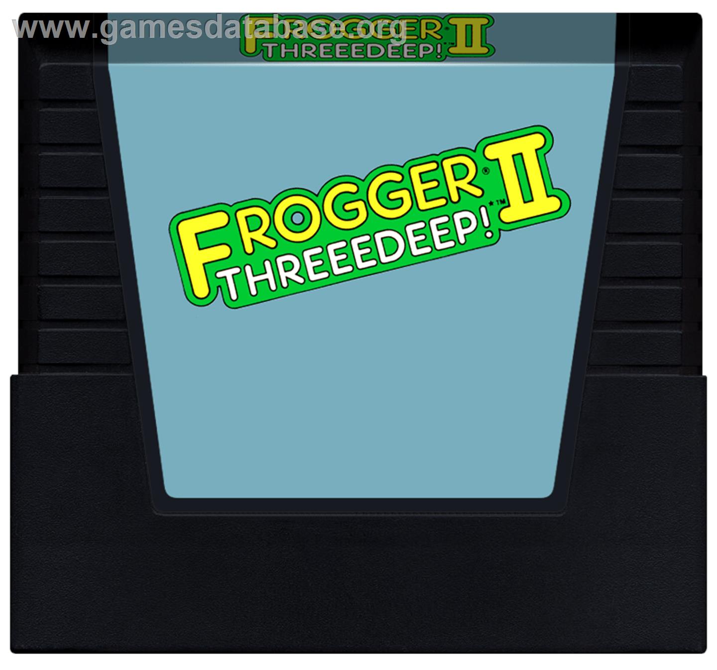 Frogger 2 - Threeedeep! - Atari 5200 - Artwork - Cartridge