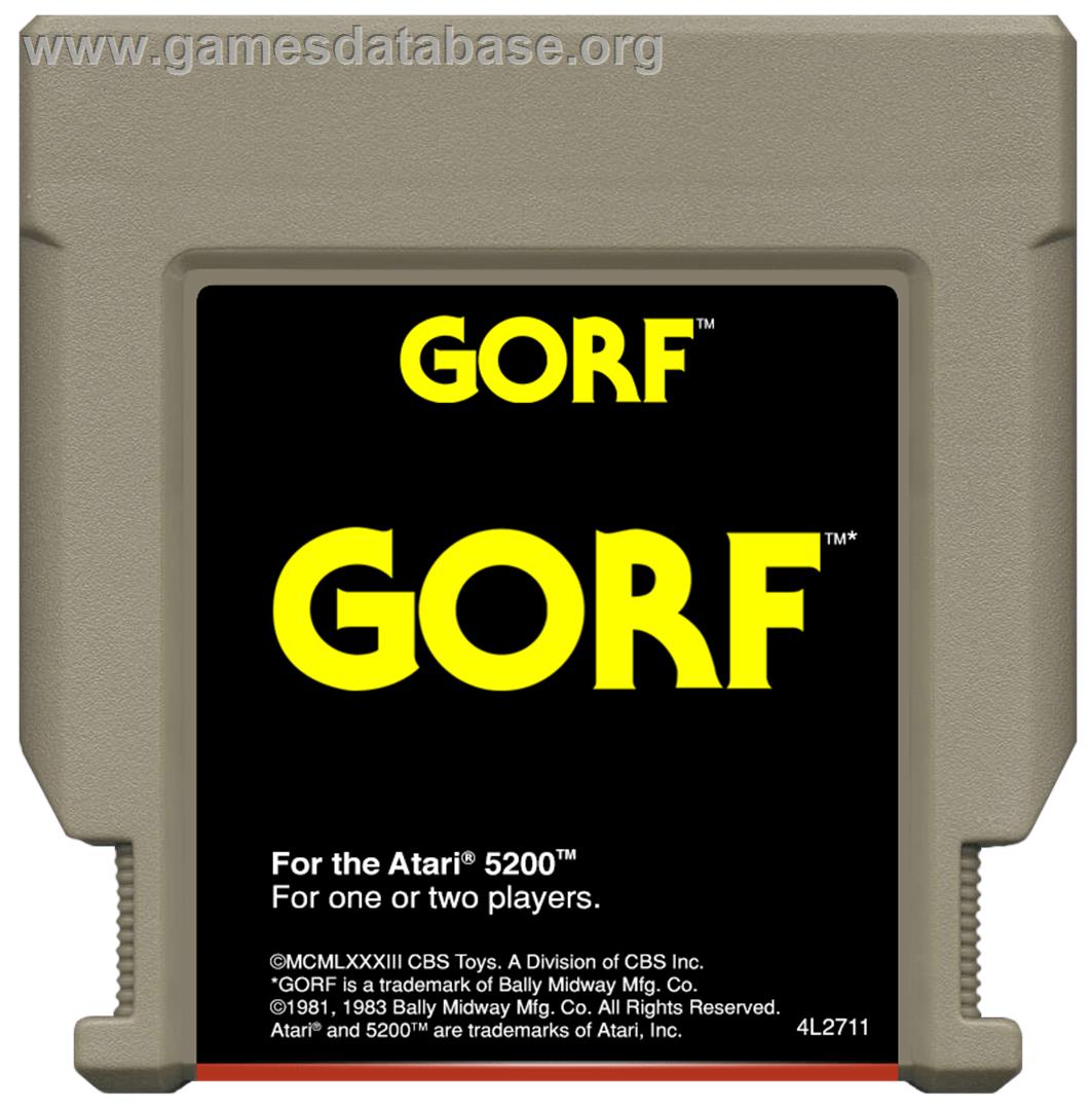 Gorf - Atari 5200 - Artwork - Cartridge
