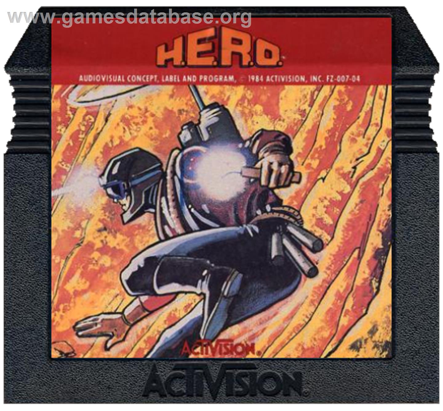 HERO - Atari 5200 - Artwork - Cartridge