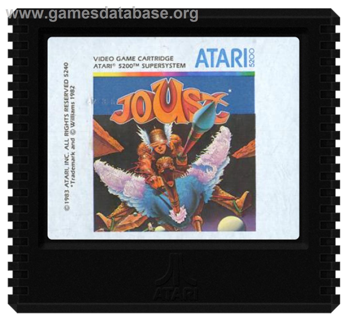 Joust - Atari 5200 - Artwork - Cartridge