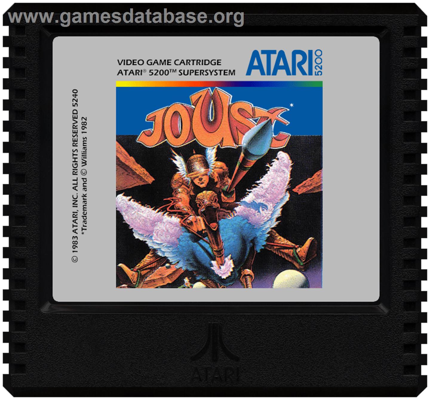 Joust - Atari 5200 - Artwork - Cartridge
