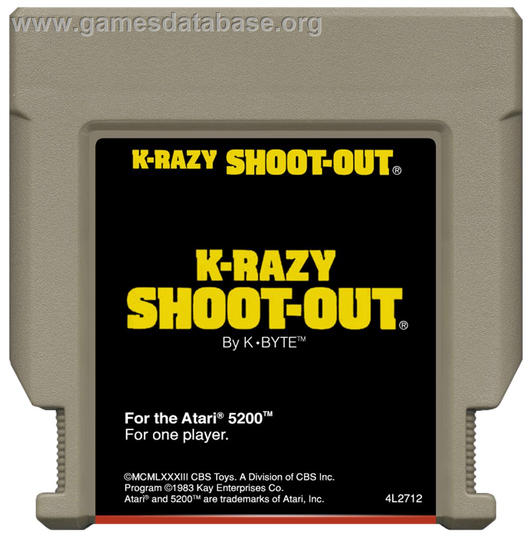 K-razy Shoot-out - Atari 5200 - Artwork - Cartridge
