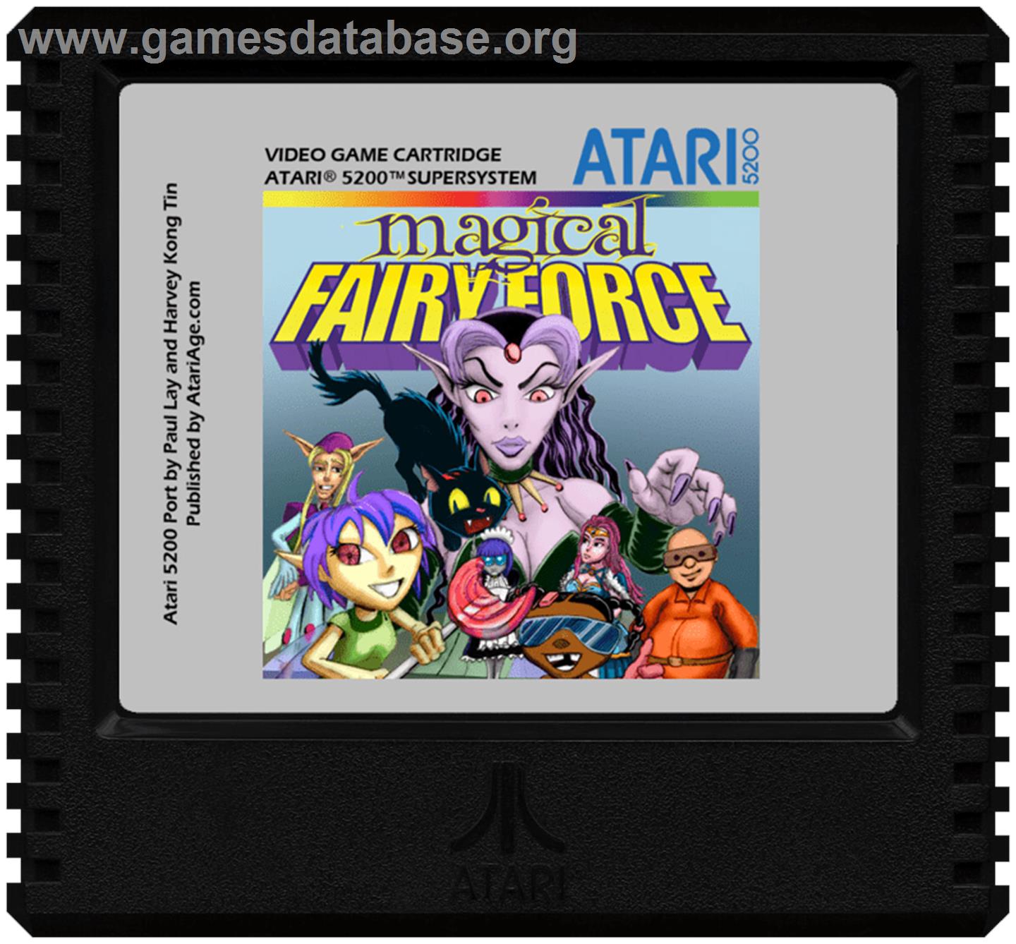Magical Fairy Force - Atari 5200 - Artwork - Cartridge