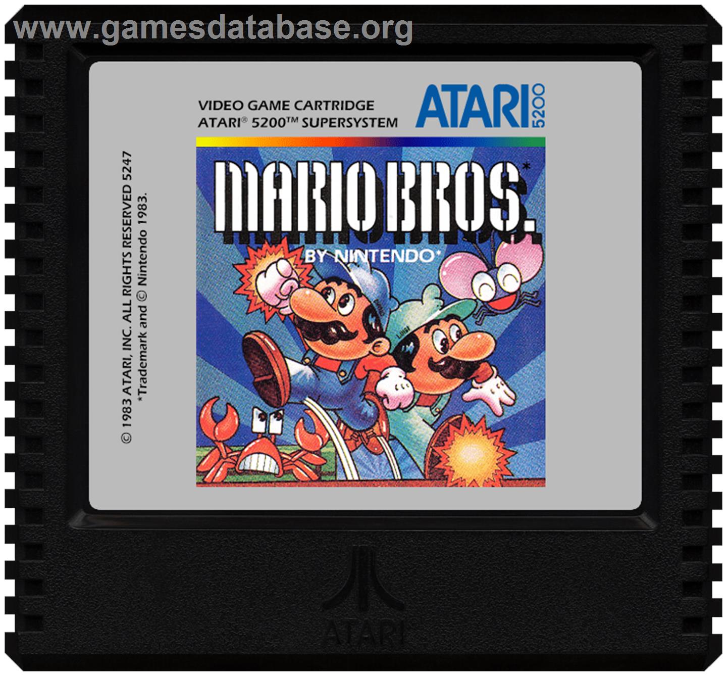 Mario Bros. - Atari 5200 - Artwork - Cartridge
