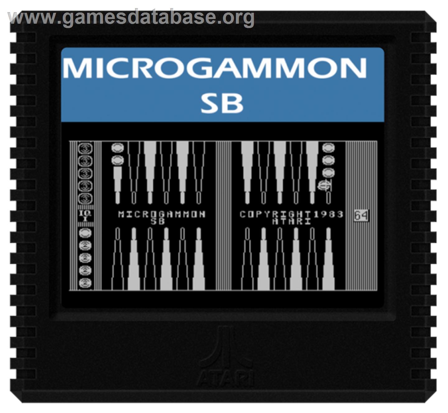 Microgammon SB - Atari 5200 - Artwork - Cartridge