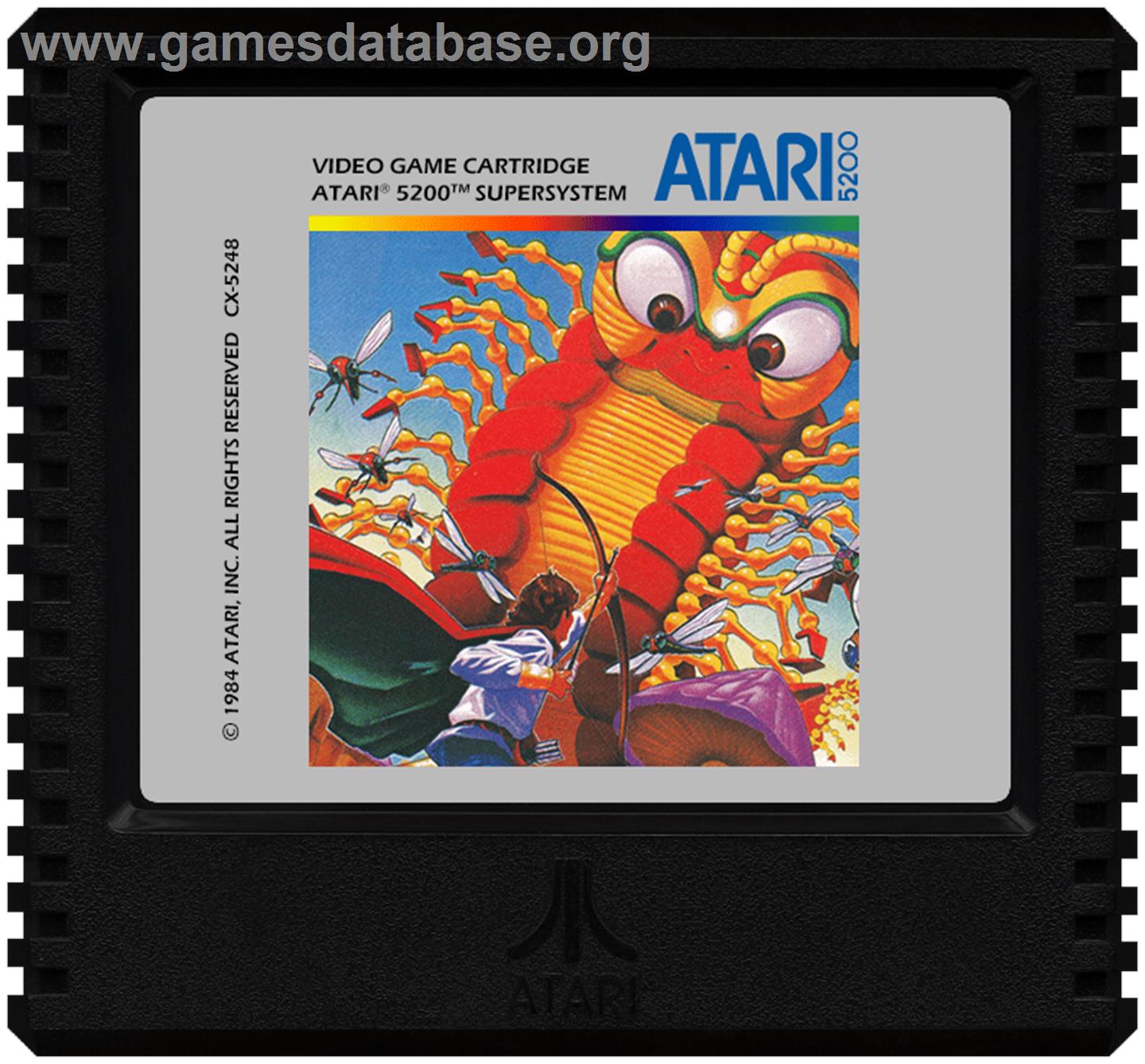 Millipede (Prototype) - Atari 5200 - Artwork - Cartridge
