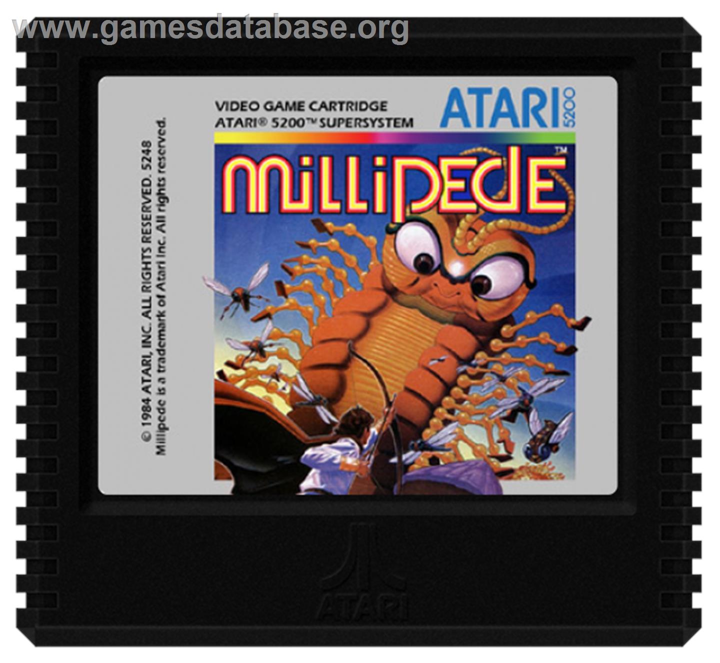 Millipede - Atari 5200 - Artwork - Cartridge