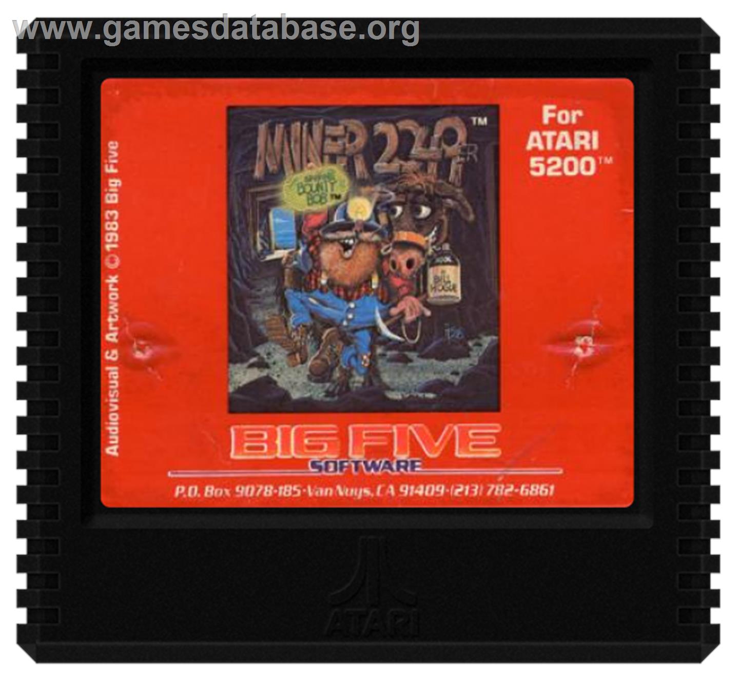 Miner 2049er - Atari 5200 - Artwork - Cartridge