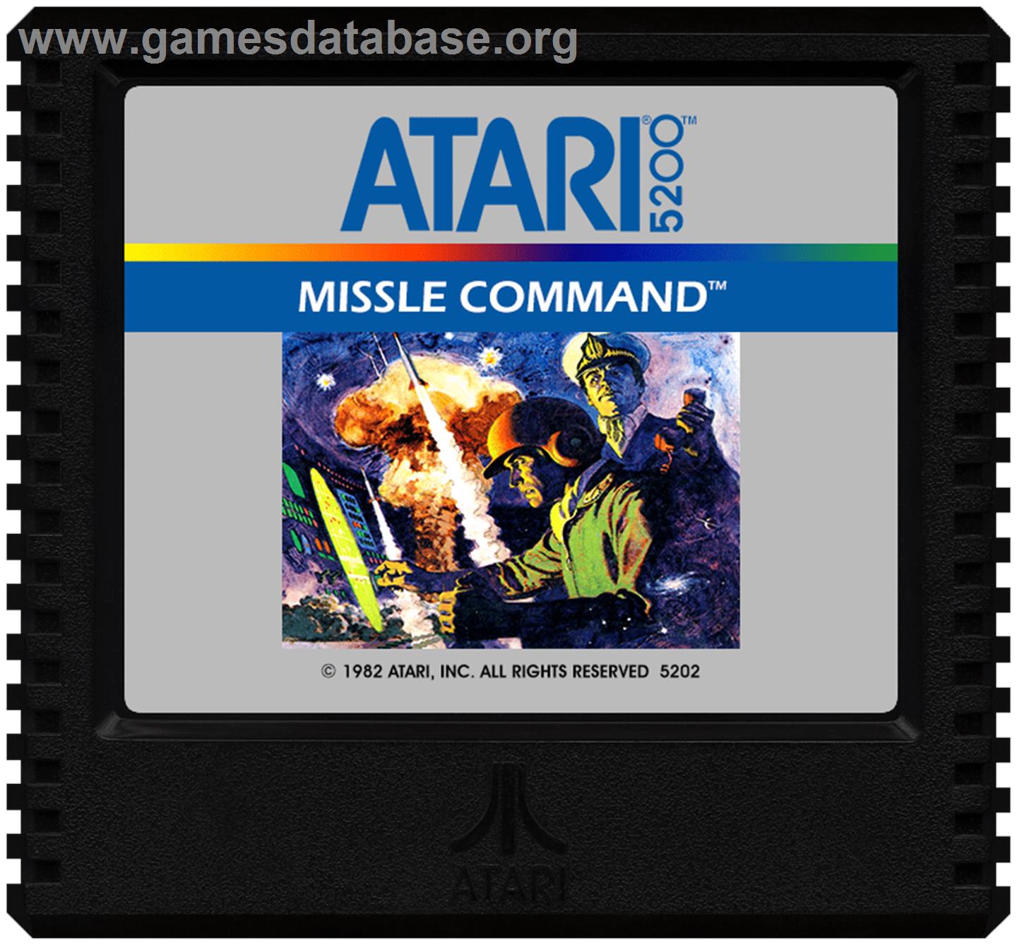 Missile Command - Atari 5200 - Artwork - Cartridge