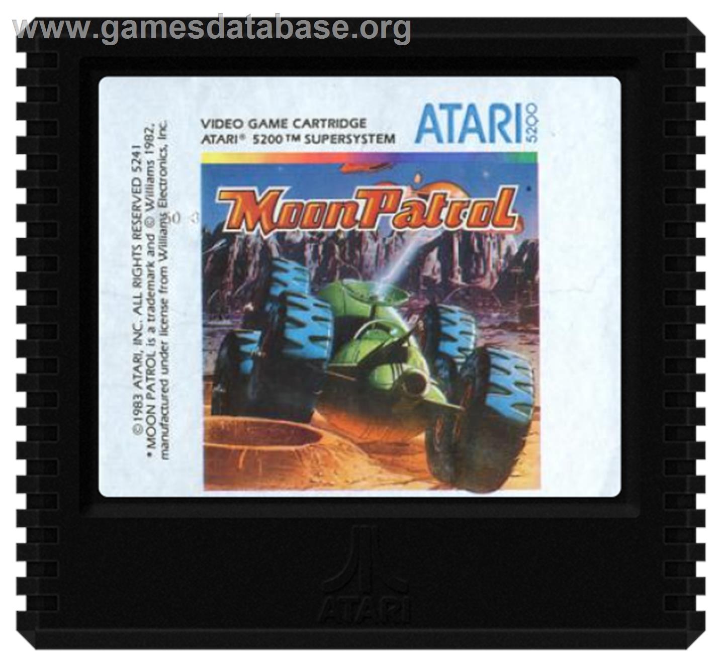 Moon Patrol - Atari 5200 - Artwork - Cartridge