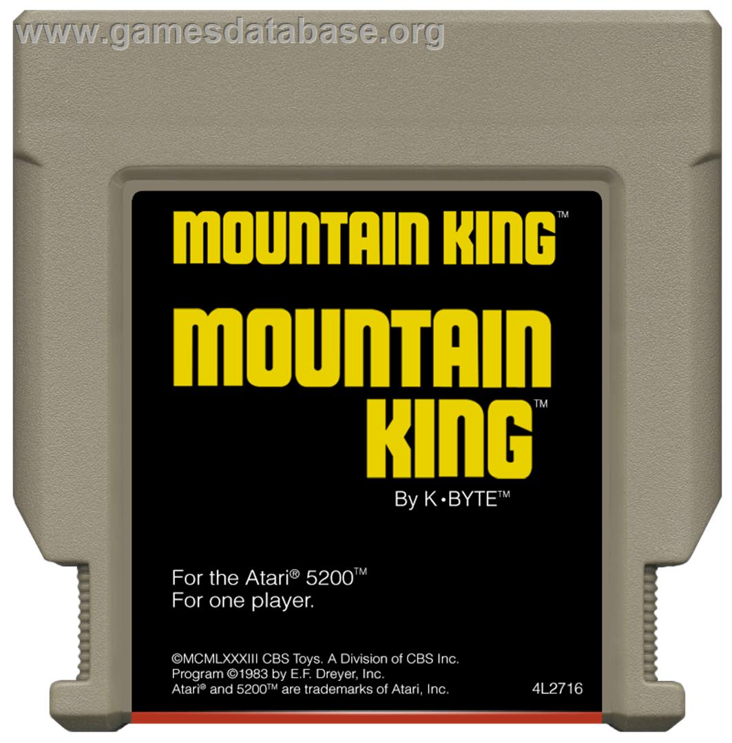 Mountain King - Atari 5200 - Artwork - Cartridge
