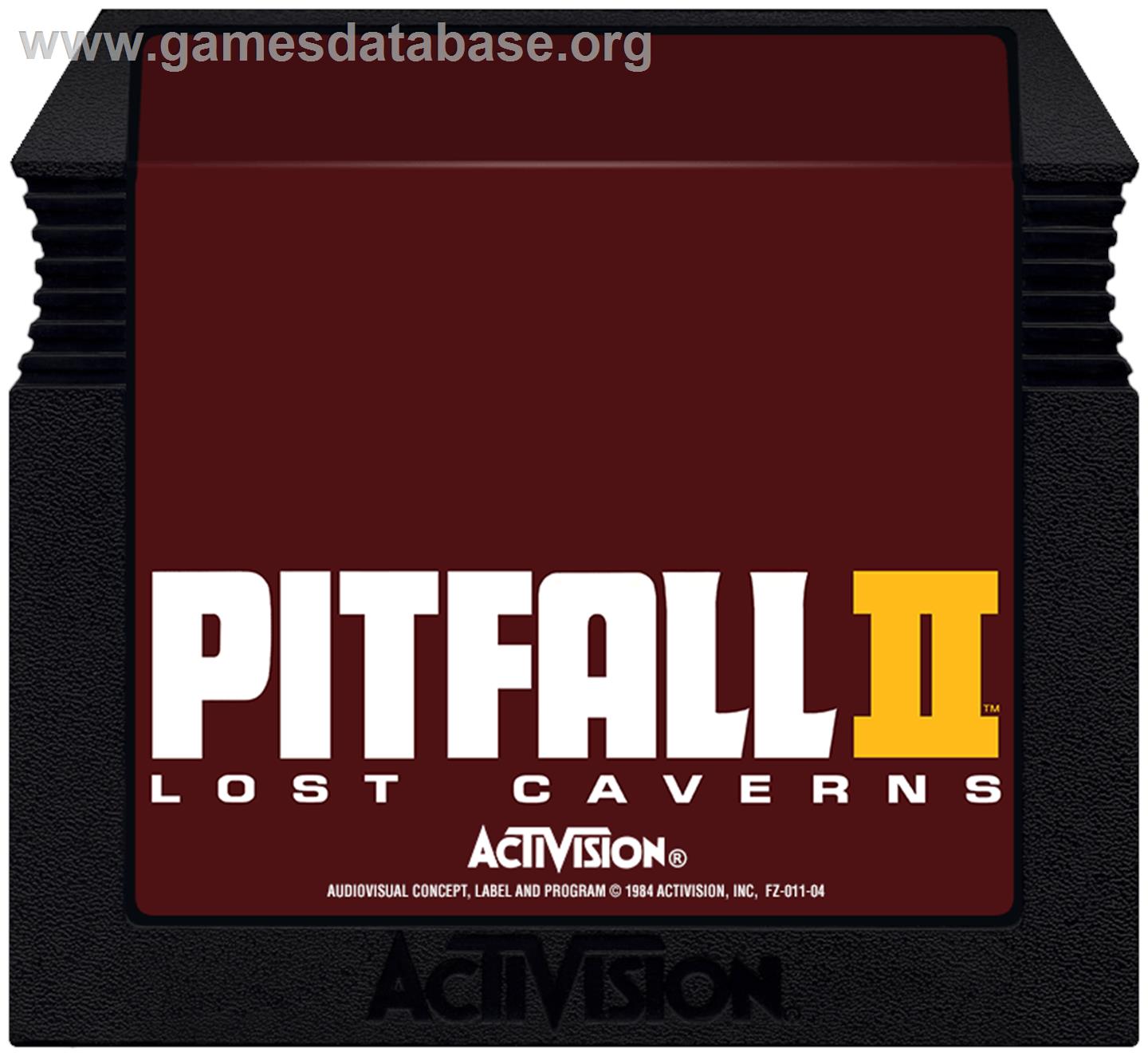 Pitfall 2 - Lost Caverns - Atari 5200 - Artwork - Cartridge