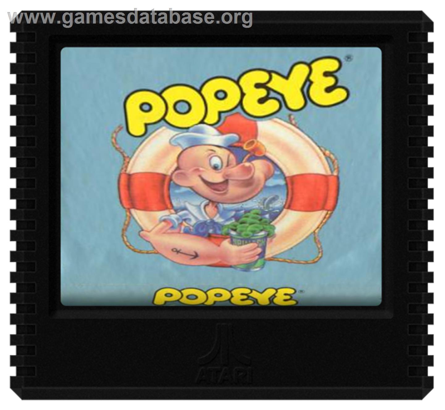 Popeye - Atari 5200 - Artwork - Cartridge