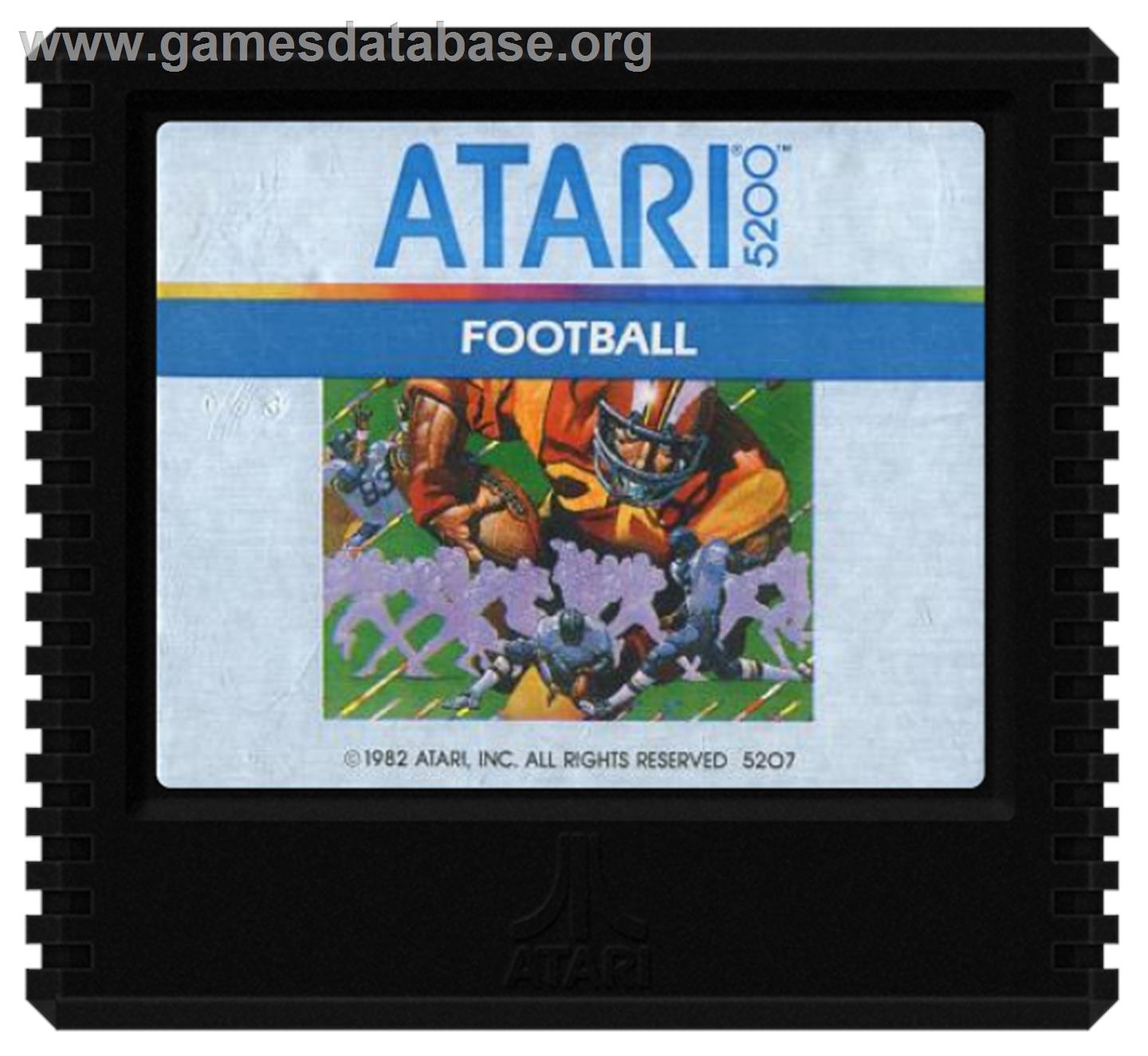 RealSports Football - Atari 5200 - Artwork - Cartridge
