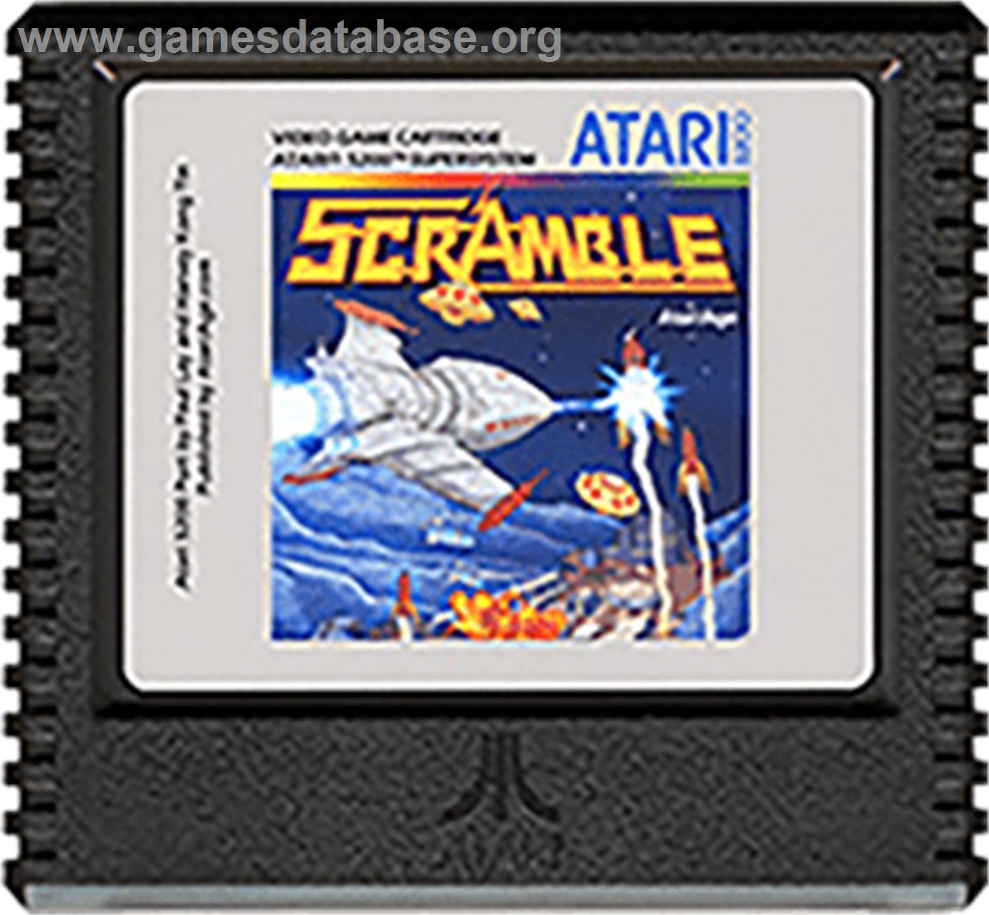 Scramble - Atari 5200 - Artwork - Cartridge
