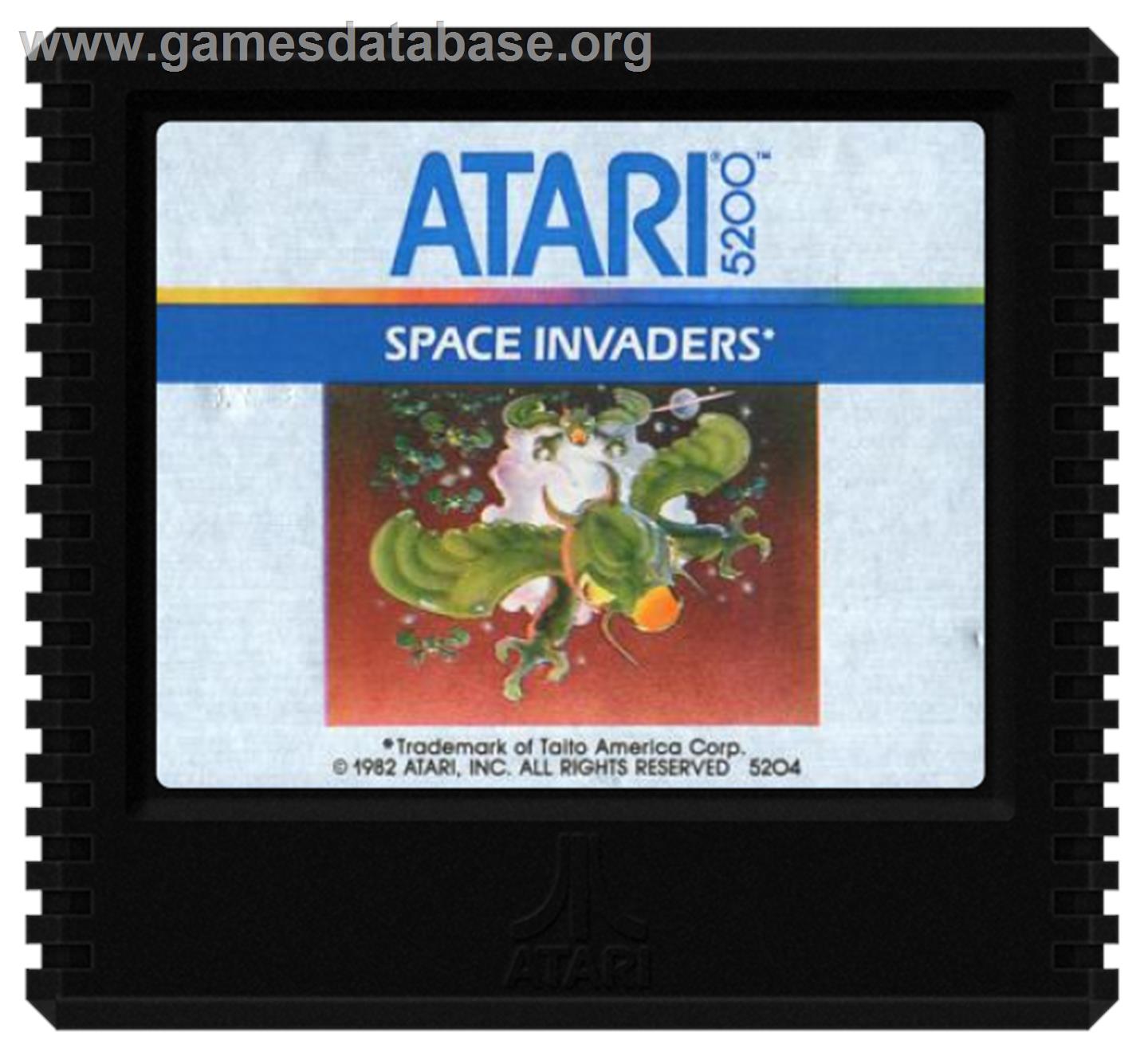 Space Invaders - Atari 5200 - Artwork - Cartridge