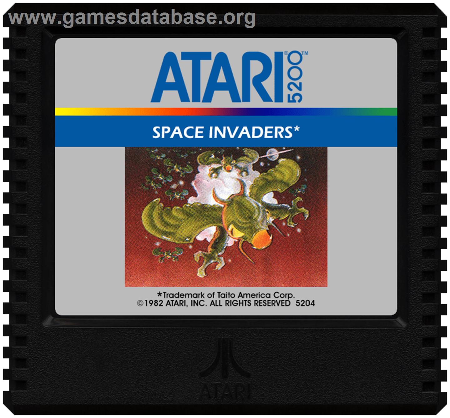 Space Invaders - Atari 5200 - Artwork - Cartridge