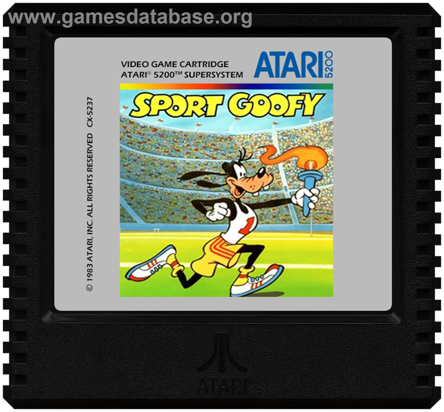 Sport Goofy (Prototype) - Atari 5200 - Artwork - Cartridge