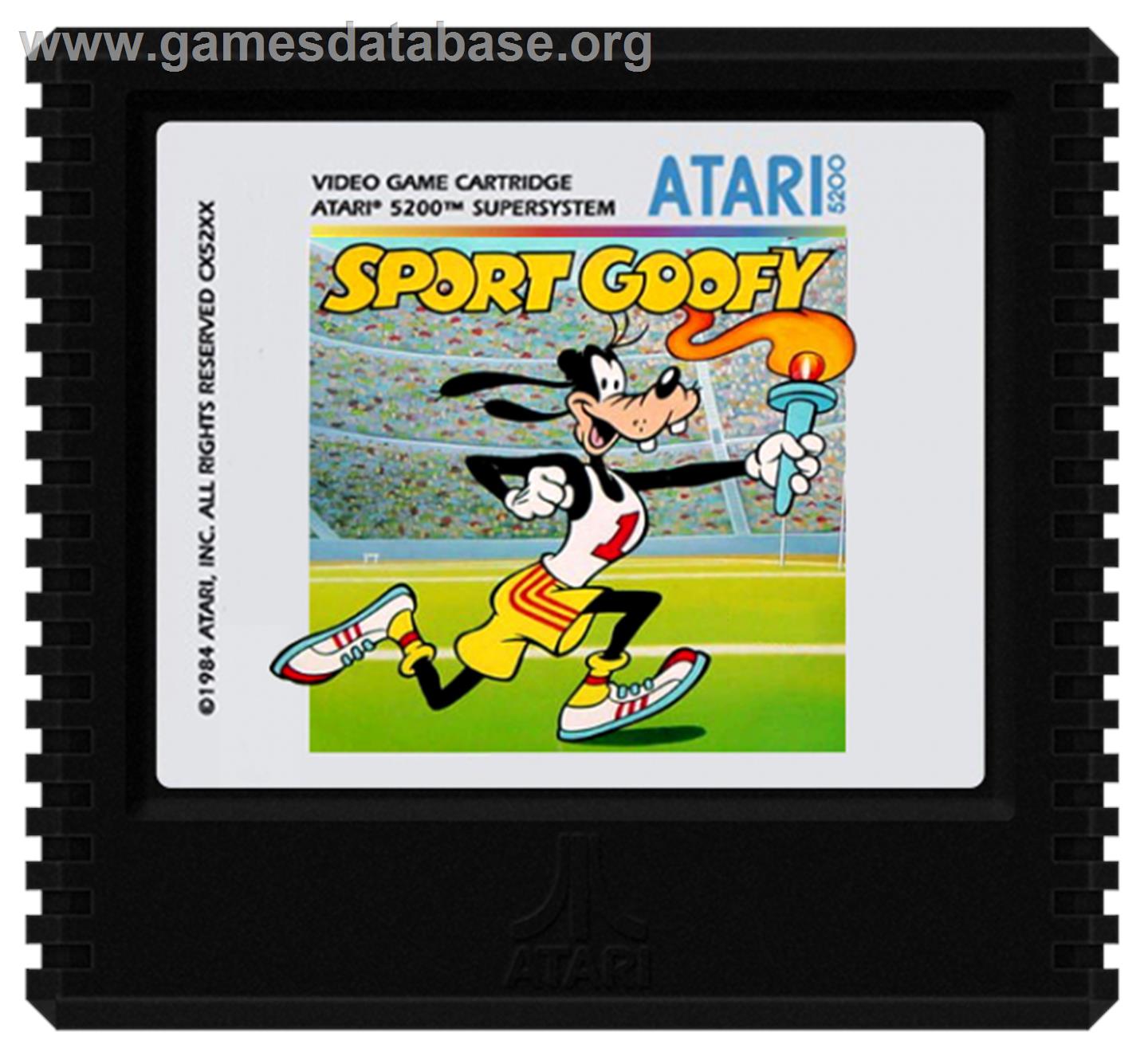Sport Goofy - Atari 5200 - Artwork - Cartridge