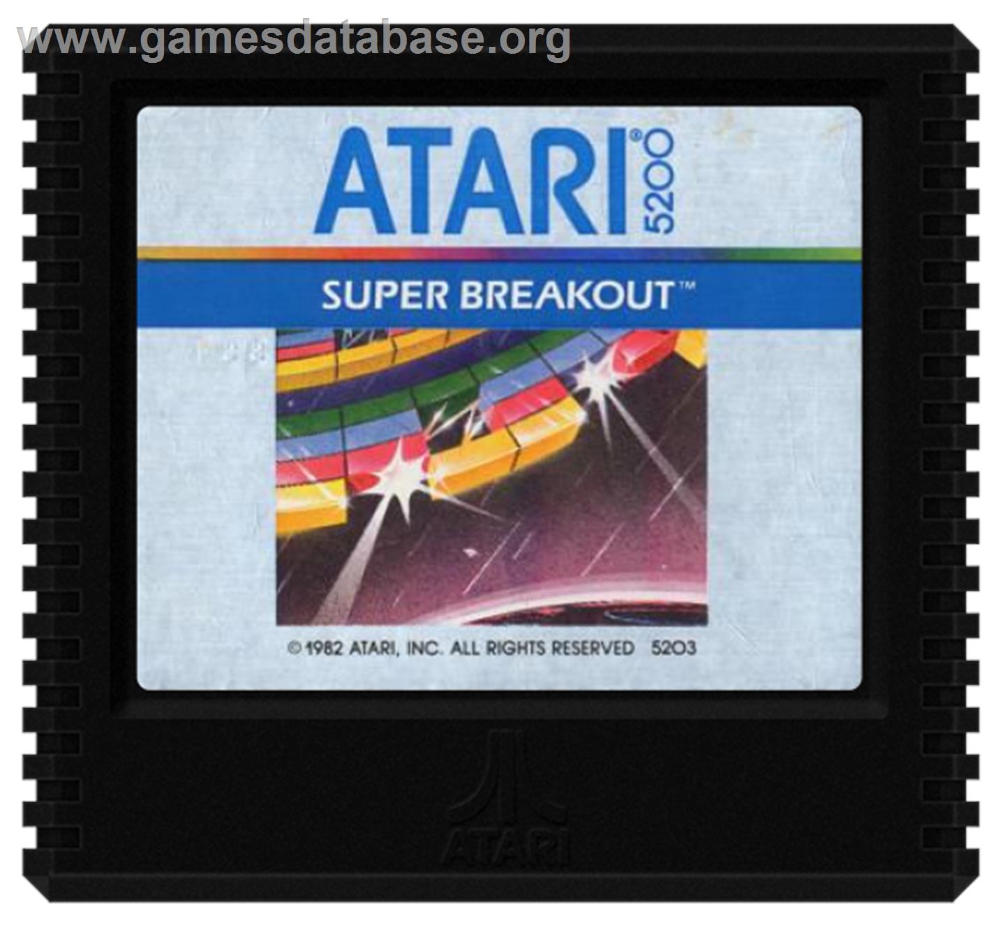 Super Breakout - Atari 5200 - Artwork - Cartridge