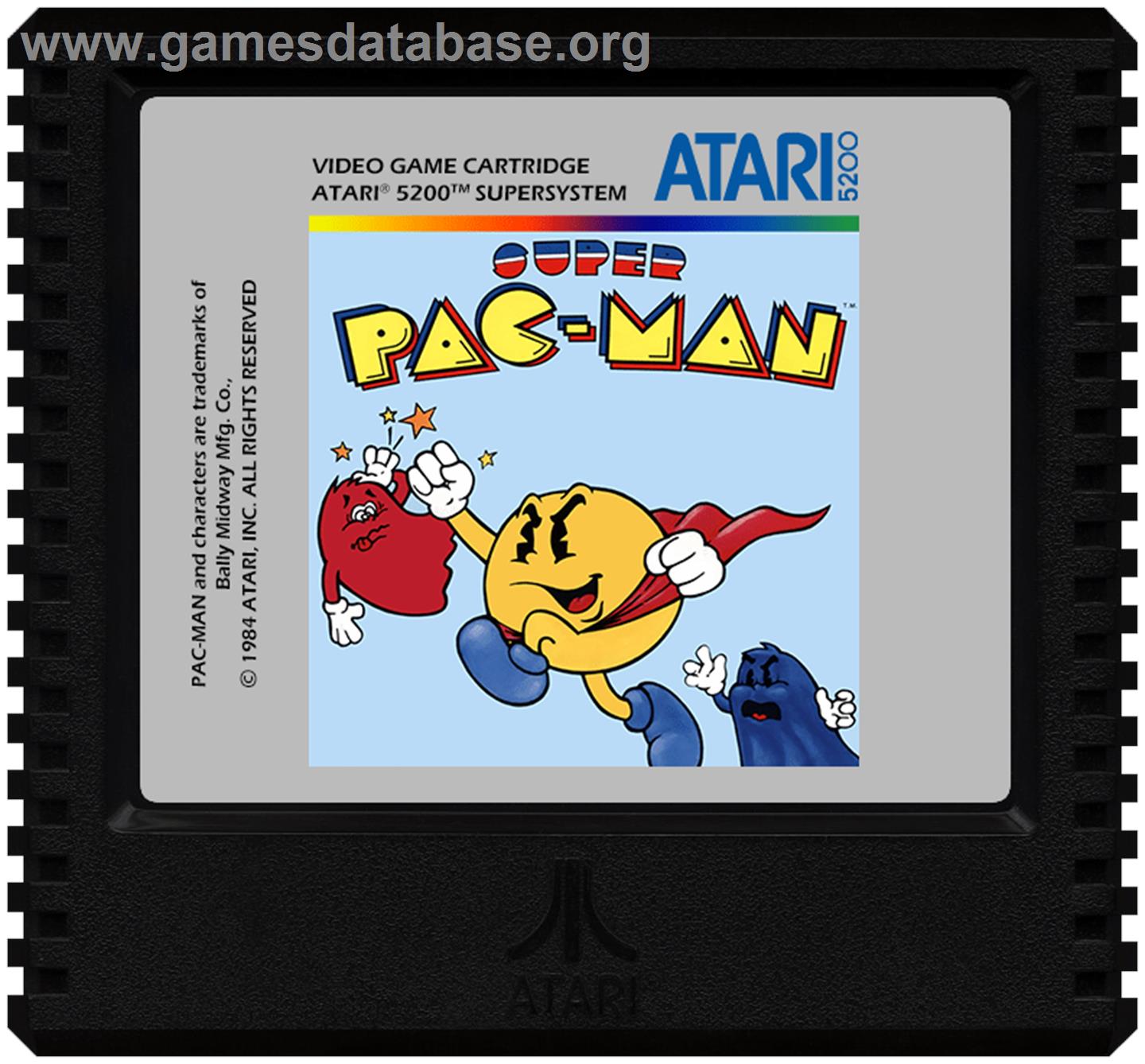 Super Pac-Man - Atari 5200 - Artwork - Cartridge
