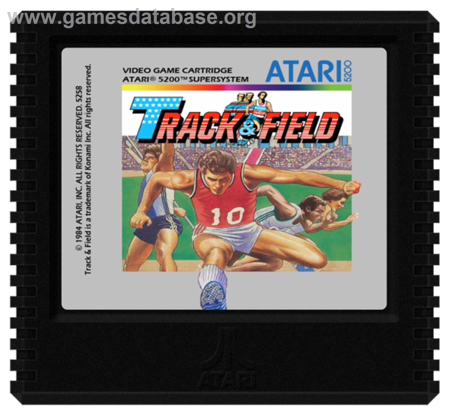 Track & Field - Atari 5200 - Artwork - Cartridge