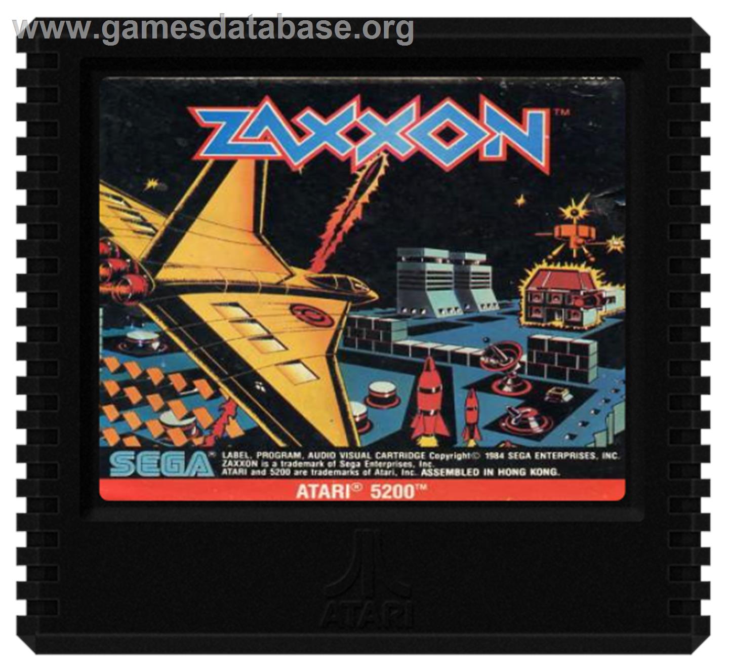 Zaxxon - Atari 5200 - Artwork - Cartridge