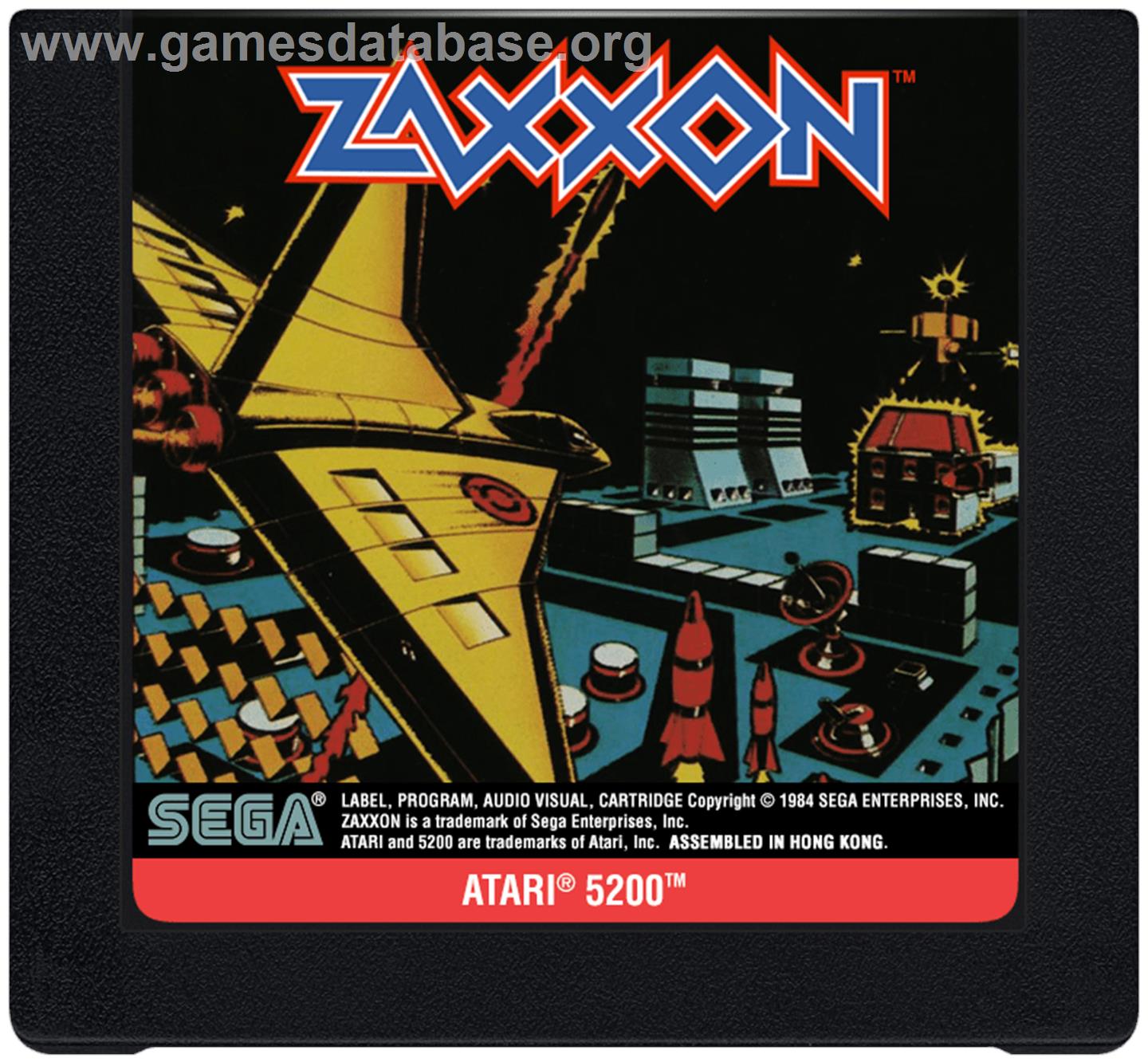Zaxxon - Atari 5200 - Artwork - Cartridge