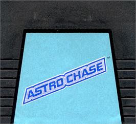 Top of cartridge artwork for Astro Chase on the Atari 5200.