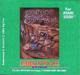 Top of cartridge artwork for Bounty Bob Strikes Back on the Atari 5200.
