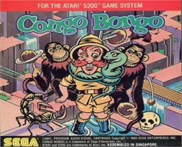 Top of cartridge artwork for Congo Bongo on the Atari 5200.