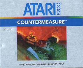 Top of cartridge artwork for Countermeasure on the Atari 5200.