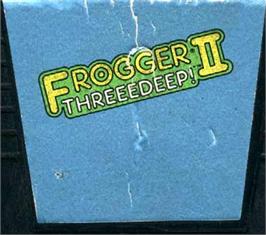 Top of cartridge artwork for Frogger 2: Three Deep on the Atari 5200.