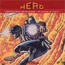 Top of cartridge artwork for HERO on the Atari 5200.