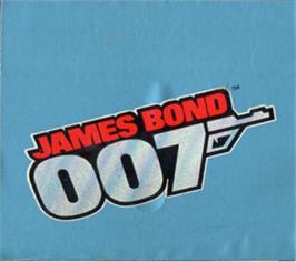 Top of cartridge artwork for James Bond 007 on the Atari 5200.