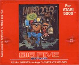 Top of cartridge artwork for Miner 2049er on the Atari 5200.