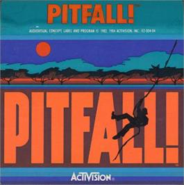 Top of cartridge artwork for Pitfall on the Atari 5200.