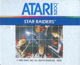 Top of cartridge artwork for Star Raiders on the Atari 5200.
