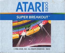 Top of cartridge artwork for Super Breakout on the Atari 5200.
