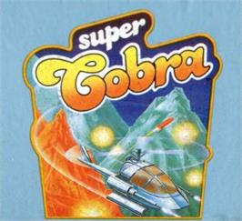 Top of cartridge artwork for Super Cobra on the Atari 5200.