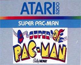 Top of cartridge artwork for Super Pac-Man on the Atari 5200.