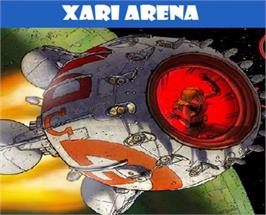 Top of cartridge artwork for Xari Arena on the Atari 5200.