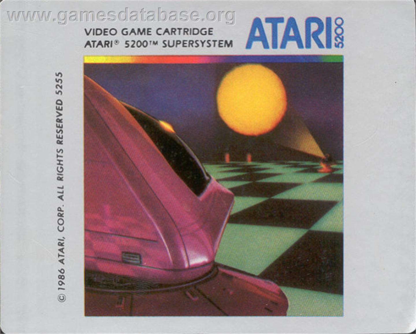Ballblazer - Atari 5200 - Artwork - Cartridge Top
