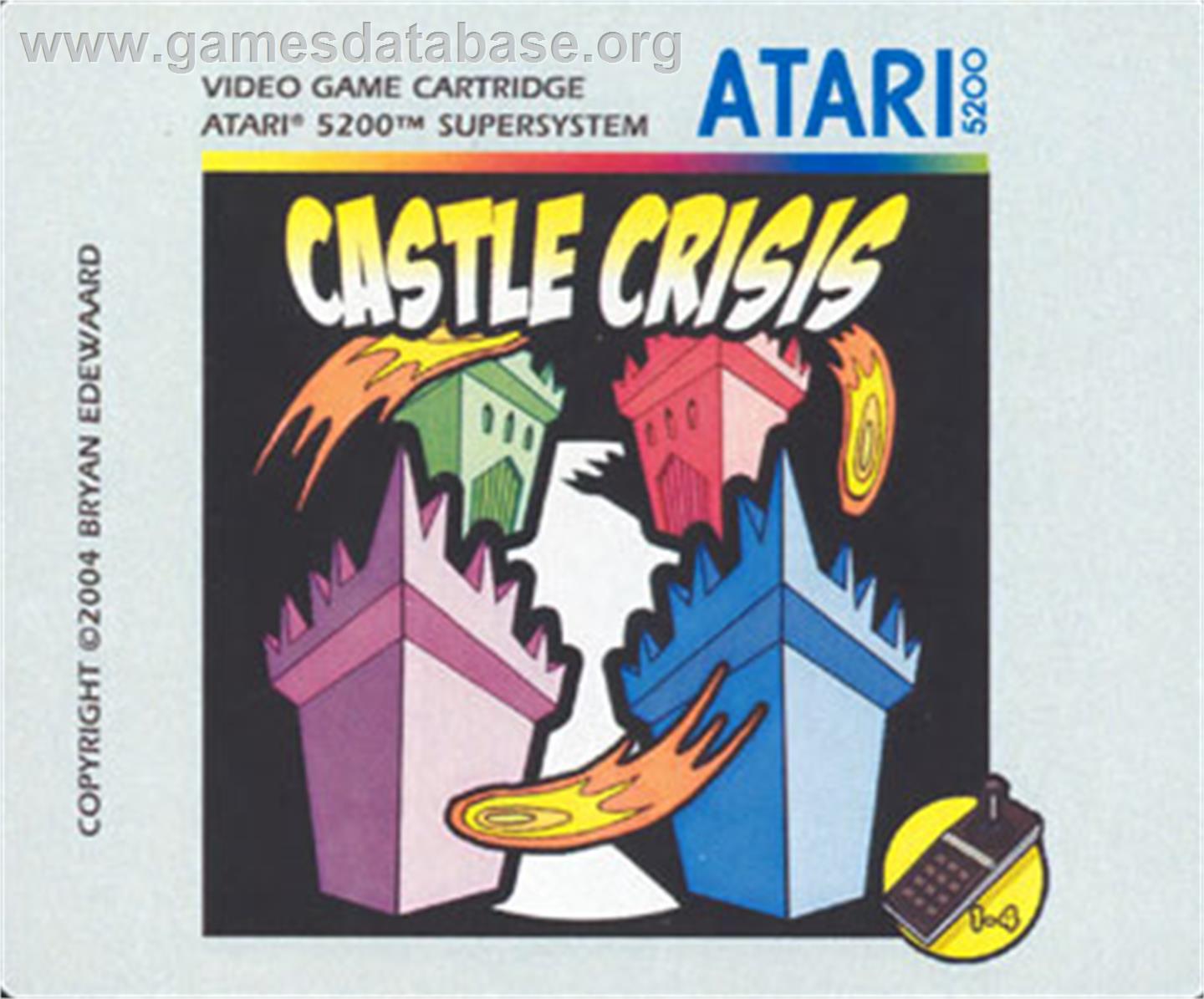 Castle Crisis - Atari 5200 - Artwork - Cartridge Top